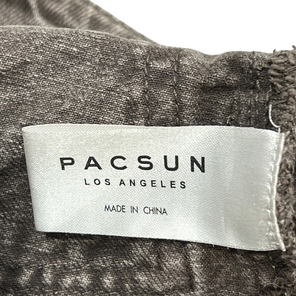 PacSun Brown Low-Rise Denim Micro Mini Skirt Sz 27" Pleated Y2K Grunge Cyber - Picture 13 of 15